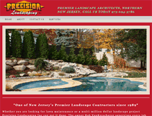 Tablet Screenshot of precisionlandscapinginc.com
